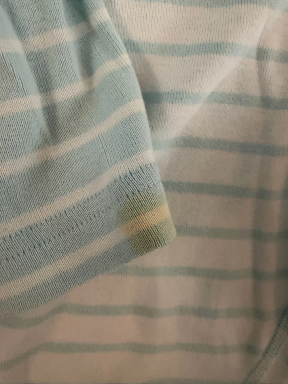 Hanna Andersson Mint Green and White Striped Girls Pajama Set 100 4